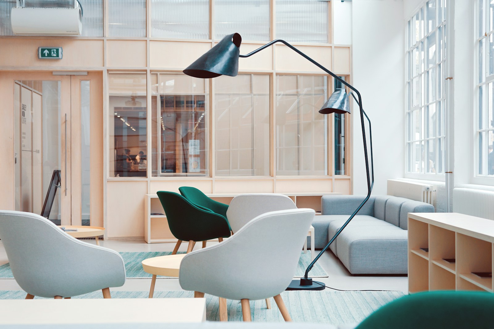 Business team collaborating in an office